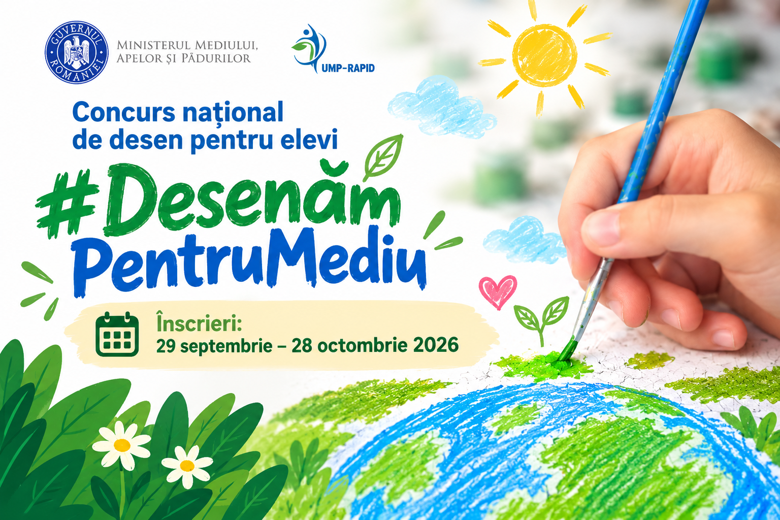 Concurs național de desen pentru elevi: #DesenămPentruMediu